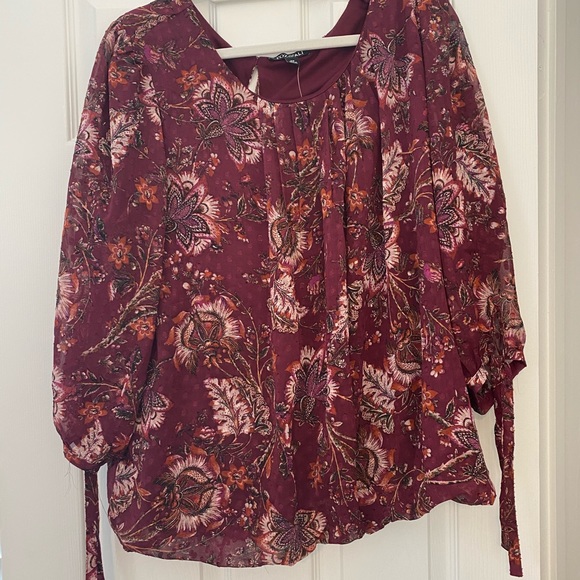 NWT Dress Barn Red Blouse - Picture 1 of 2